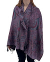 NY23160 MULTI PRINT PAISLEY PASHMINA PINK/BLUE