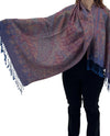 NY23160 MULTI PRINT PAISLEY PASHMINA ROYAL