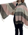 NY23180 CAT PRINT PASHMINA BLUSH 