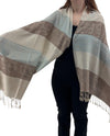 NY23180 CAT PRINT PASHMINA ICICLE