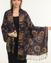 navy NY250 MULTI CIRCLE PASHMINA