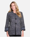 MULTIPLES M36607JM 3/4 SLV STAND COLLAR CLOTH LINED JACKET