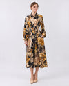 ODDI 19444 FLORAL SHIRT DRESS