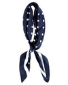 OMOS-EV24 EVERY DAY EVERY WAY SCARF NAVY POLKA DOT