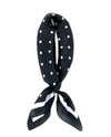 OMOS-EV24 EVERY DAY EVERY WAY SCARF WHITE POLKA DOT