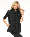 OOPERA V2618RW-1 QUILTED REVERSABLE VEST black
