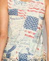 ORIGAMI OLS-4381 LACE TRIM TANK TOP FREEDOM BACK