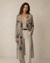 ORIGAMI OLS-4731BG FAUX SUEDE CARDIGAN DUSTER FREEDOM