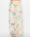 ORIGAMI OLS-4794 LAYERED FRINGE TIERED SKIRT FREEDOM
