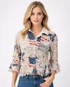 ORIGAMI OLS-4870 CROPPED JACKET W/ RUFFLES FREEDOM
