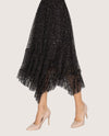 ORIGAMI OLS-4904 TIERED ALL LACE SKIRT BLACK