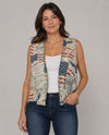 ORIGAMI OLS-4965BG FAUX SUEDE VEST FREEDOM