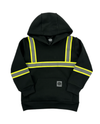 OUTDOOR KIDS HI-VIS SAFETY HOODED SWEATSHIRTS BLACK