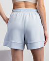 P6308 PLEAT CASUAL SHORT SOFT BLUE