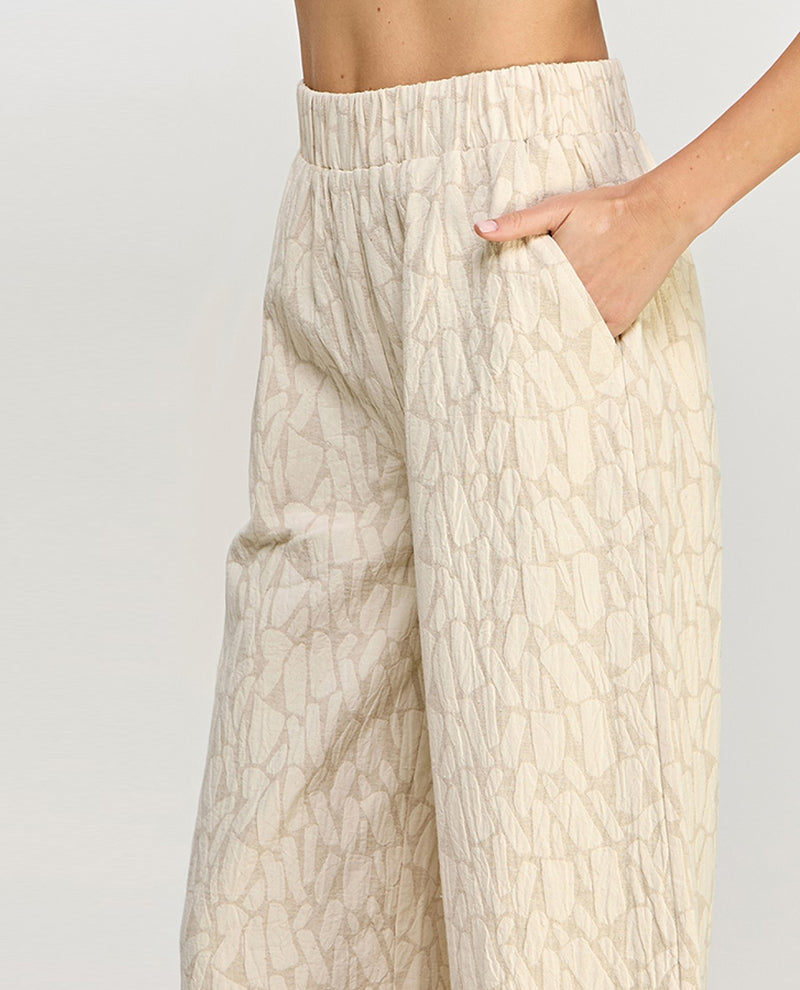 SEE AND BE SEEN P7228 CROPPED PANTS TAUPE