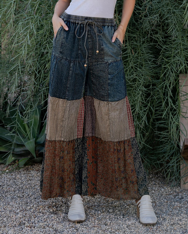 YOUNG THREADS PA44721 TIERED PATCH PANT VINTAGE