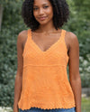 PAPARAZZI 4275-LBT CROCHET TANK TOP orange