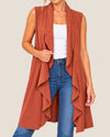 PAPARAZZI 58910 FAUX SUEDE VEST COPPER