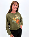 PAPARAZZI QUILTED SWEATSHIRT 4783 olive