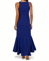 PAPELL STUDIO AD5E211800 BEADED CREPE HALTER DRESS ROYAL SAPPHIRE BACK