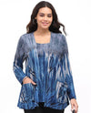 PARSLEY & SAGE 26W202EA DAWN TWO-FOR TOP blue
