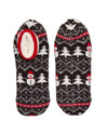 PATTERN CHRISTMAS SLIPPER BOOTIE X-MAS-SL-215 BLACK