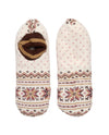 PATTERN CHRISTMAS SLIPPER BOOTIE X-MAS-SL-215 WHITE