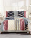 PEKING A023A17 AMERICANA QUILT SET MODERN HEIRLOOM