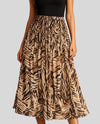 PLEATER PRINT SKIRT animal