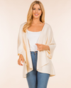 PN-273 SWEATER SHAWL VEST IVORY