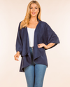 PN-273 SWEATER SHAWL VEST NAVY