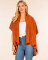 PN-273 SWEATER SHAWL VEST PUMPKIN