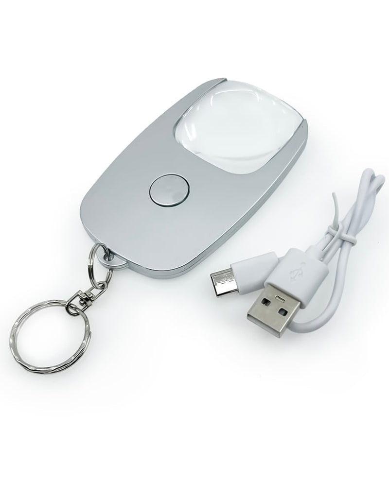 FLIPO POCKET ZOOM RECHARGE WITH KEYCHAIN SILVER 