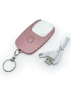 FLIPO POCKET ZOOM RECHARGE WITH KEYCHAIN ROSEGOLD