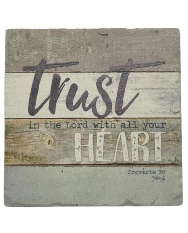 POSITIVE WORDS CERAMIC COASTER