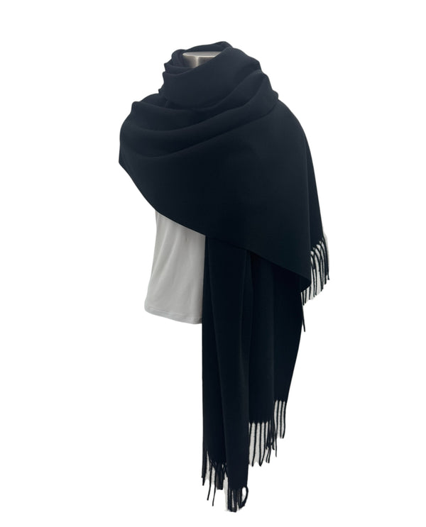 PP005 PASHMINA W/FRINGE black