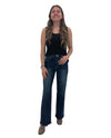 PREMIUM DENIM WIDE LEG DARK WASH P50602CV