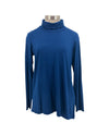 PURE ESSENCE 210-4379 DRAPE NECK LS TOP CLASSIC BLUE