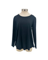 PURE ESSENCE 210-4719 LS SCOOP NECK BLACK