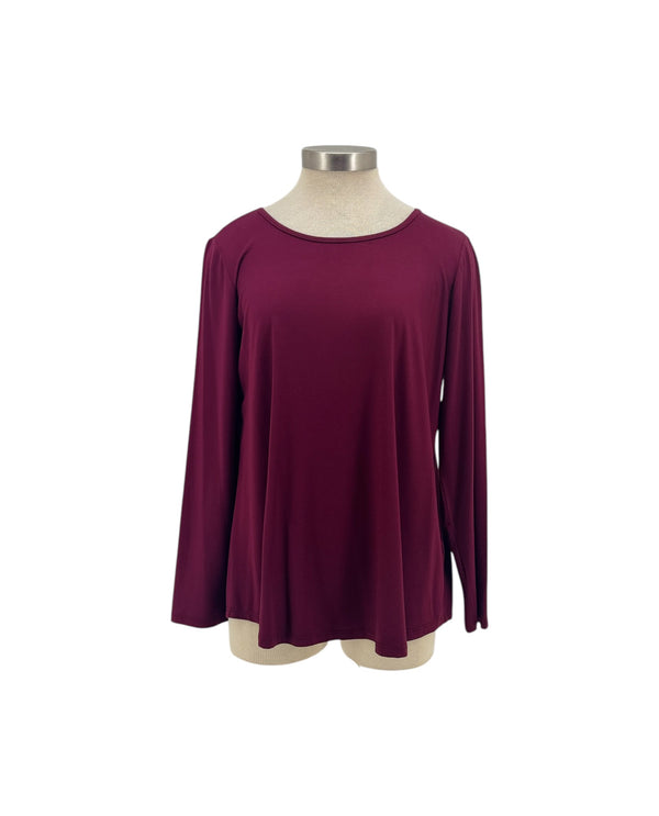 PURE ESSENCE 210-4719 LS SCOOP NECK ROSEWOOD