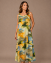 PURE ESSENCE 648-5048 SUNSET COAST DRESS OLIVE