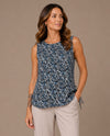 PURE ESSENCE 658-8029 PRINTED TANK BLUE