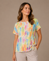 PURE ESSENCE 667-4955 SS PASTEL TIE TOP MINT