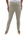 RENUAR R1417 STRAIGHT LEG SLIMMING PANTS - CLASSIC COLORS cashew