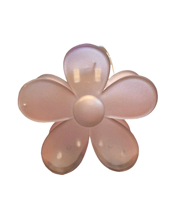 MATTE HAIR CLIP 325145/6 FLOWER-MOCHA