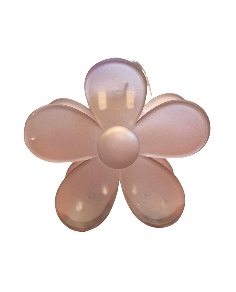 MATTE HAIR CLIP 325145/6 FLOWER-MOCHA