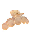 MATTE HAIR CLIP 325145/6 DOT-APRICOT