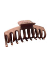 MATTE HAIR CLIP 325145/6 CHOCOLATE-CLAW