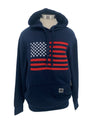 716300CL MEN'S FLAG HOODED SWEATSHIRT NAVY/RED