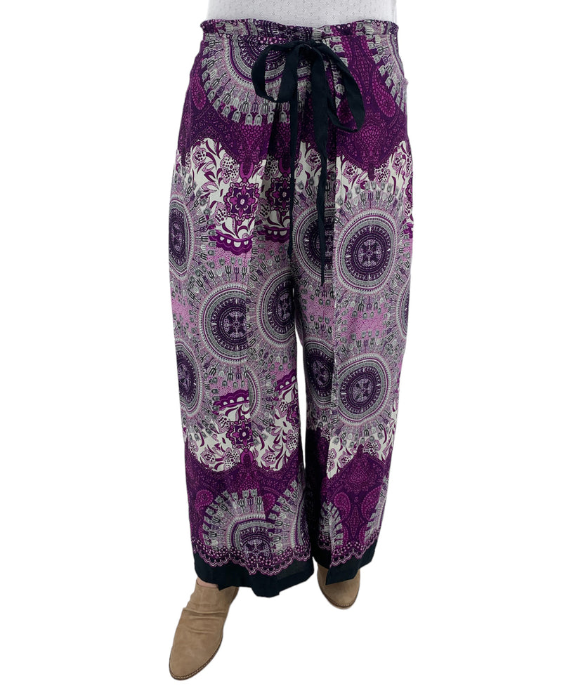 ONE SIZE WRAP PANT PURPLE